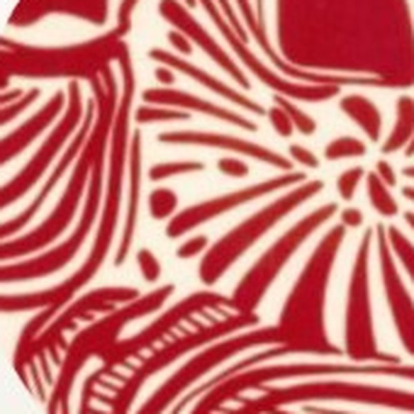 Gaze coquillages rouges