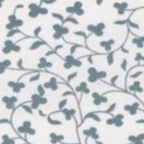 Popeline fleurs bleues