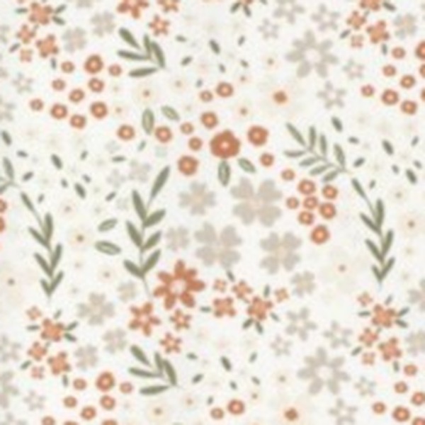 Popeline fleurs roses